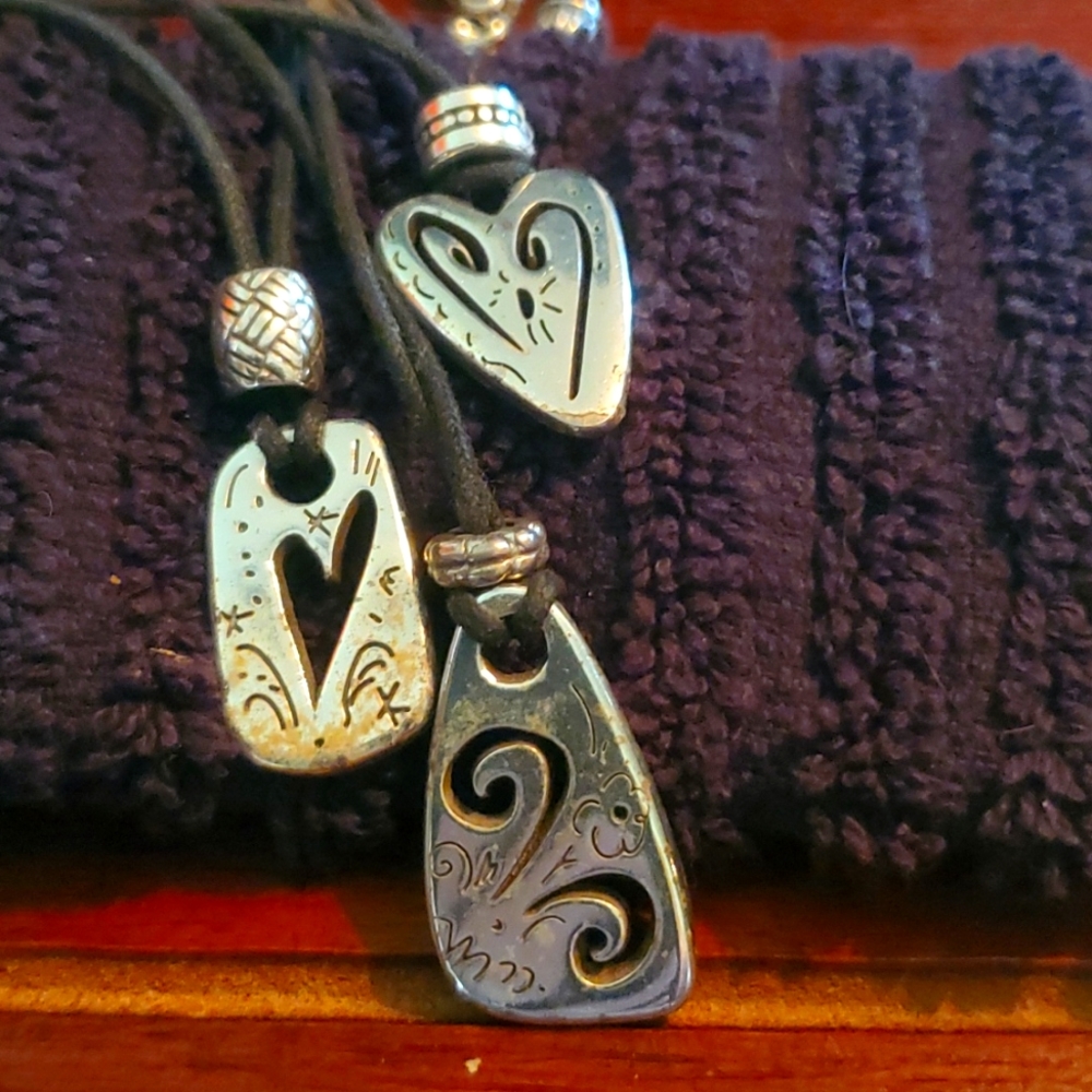 Brighton tri-layered silver-tone necklace